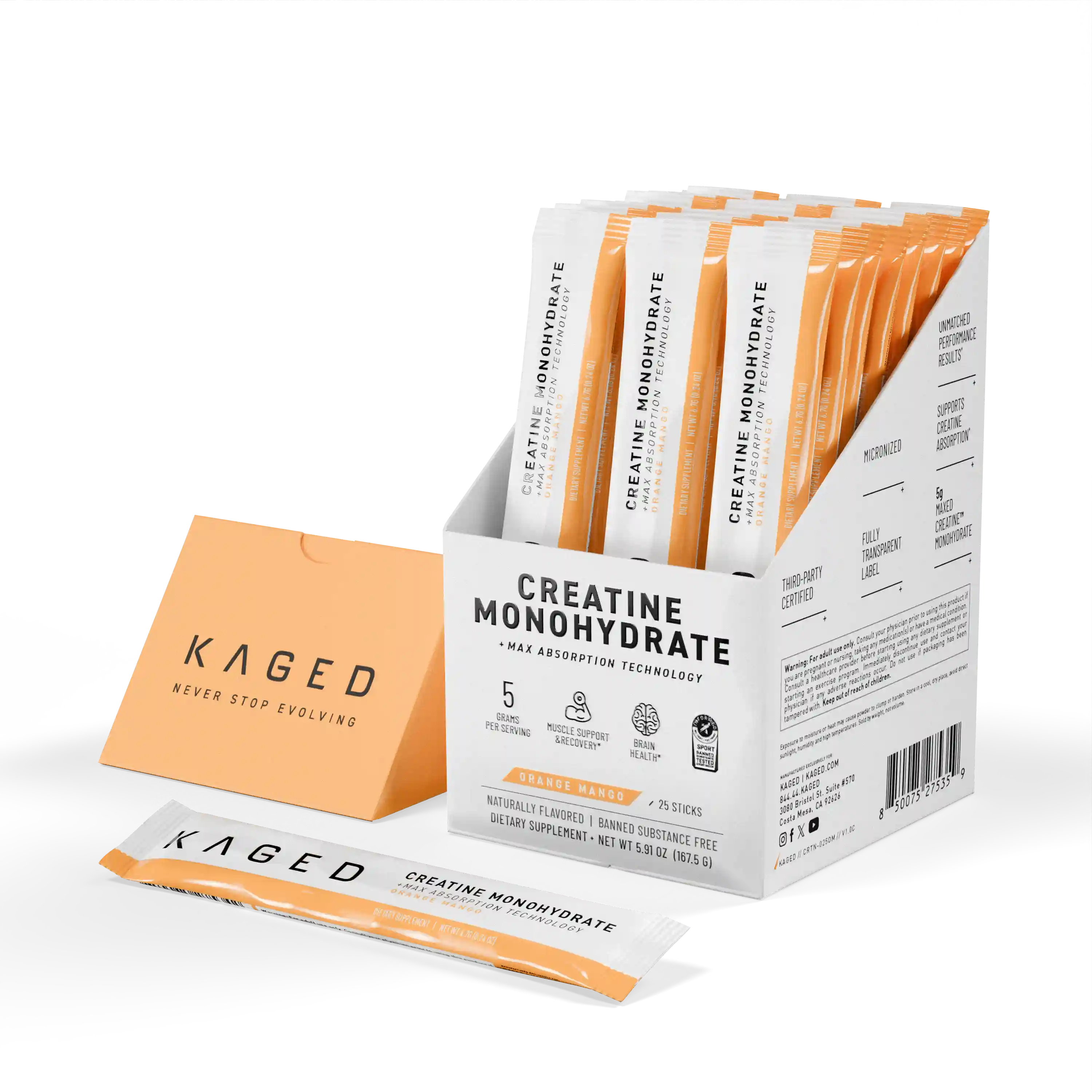 Creatine Monohydrate Stick Box - 25ct