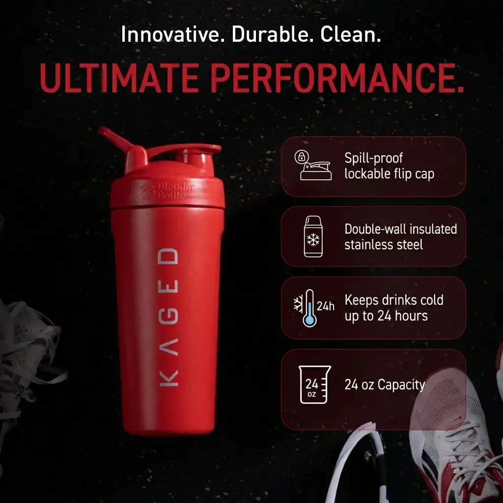 Alternative view of Elite Strada Shaker Bottle - Red